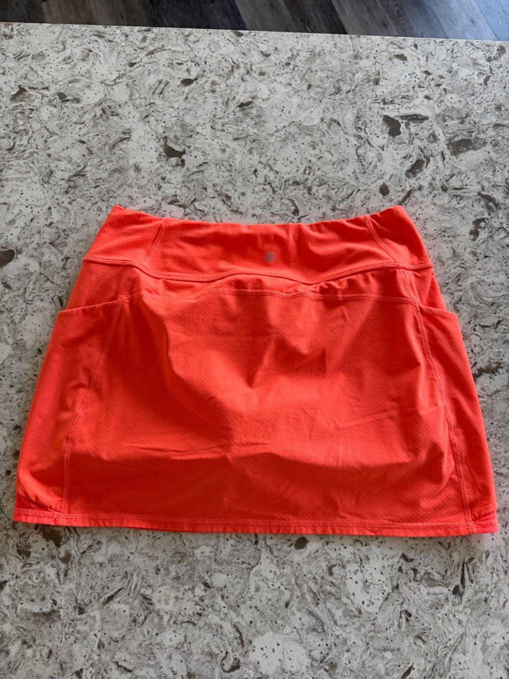 NWT Athleta Action Skort with Side Pockets - Bright Coral - Picture 5 of 9